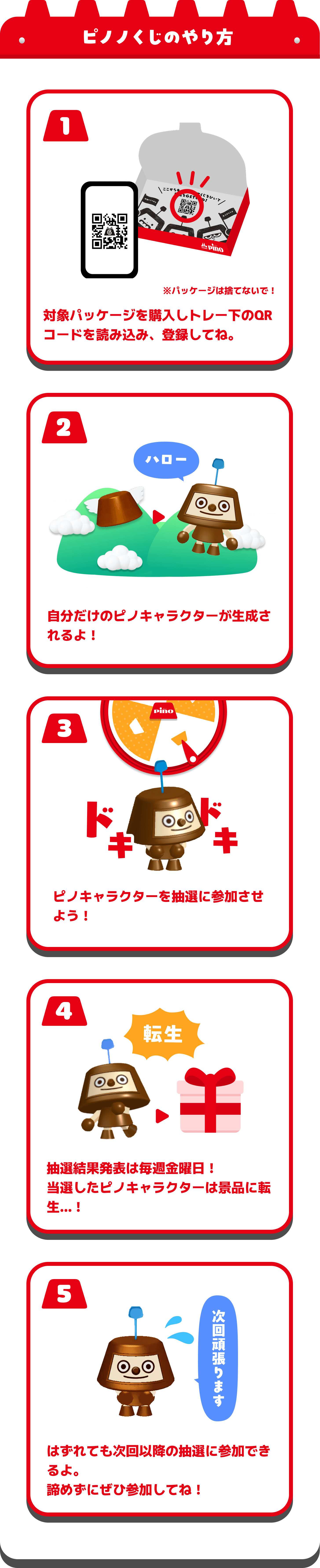 ピノノくじのやり方